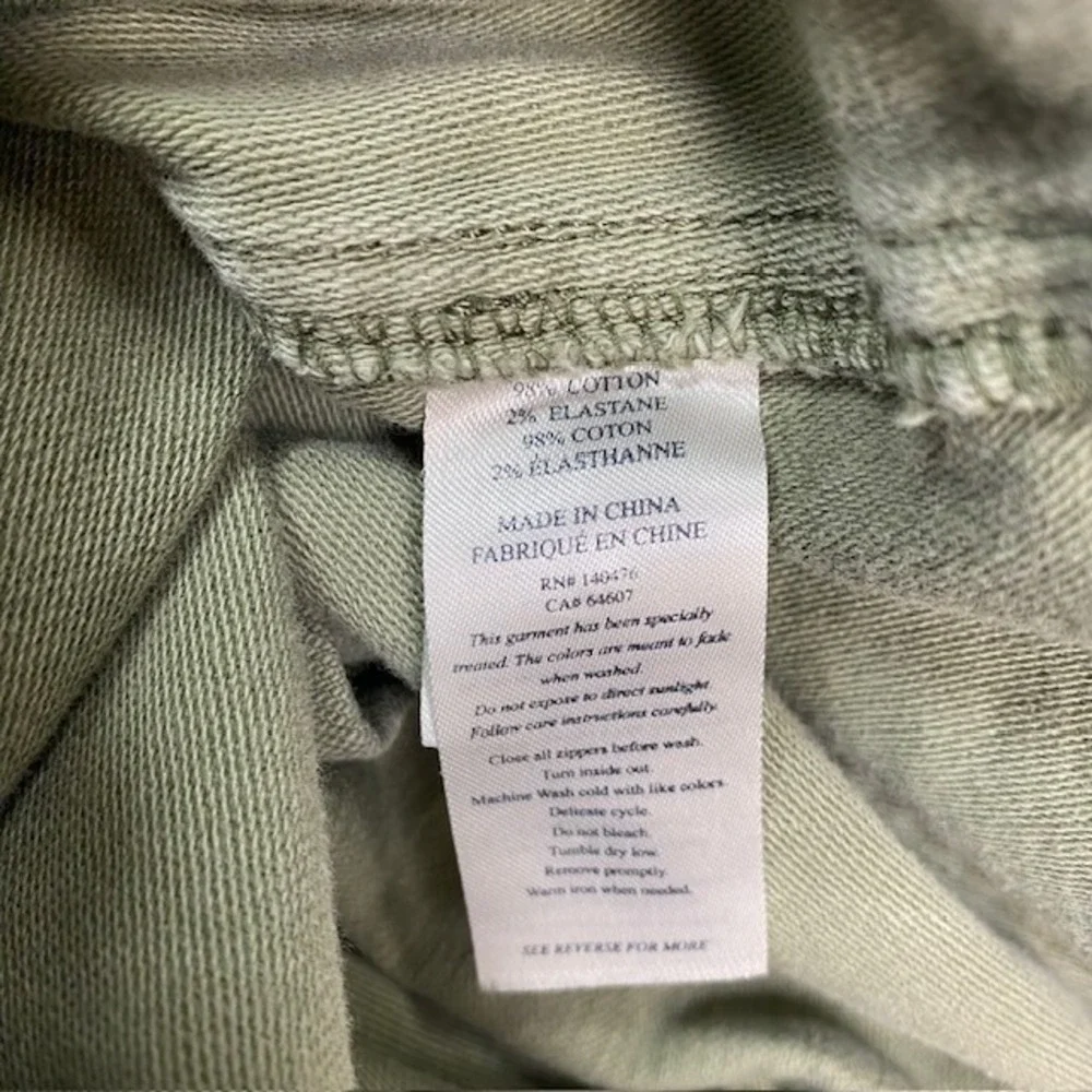 Faherty Brand Olive Green Utility Patch Pocket Shorts Mens 32 WBS2304FTG Stretch